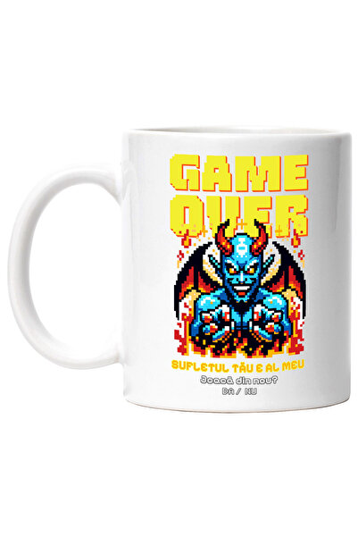 StoryGift Romania Cana Diavol Game Over - Sufletul Tau E Al Meu, 330ml, Ceram...