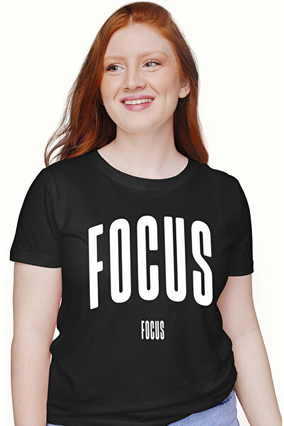 StoryGift Romania Tricou Femei Cuvantul Focus, Motivational, Self Help, Intel...