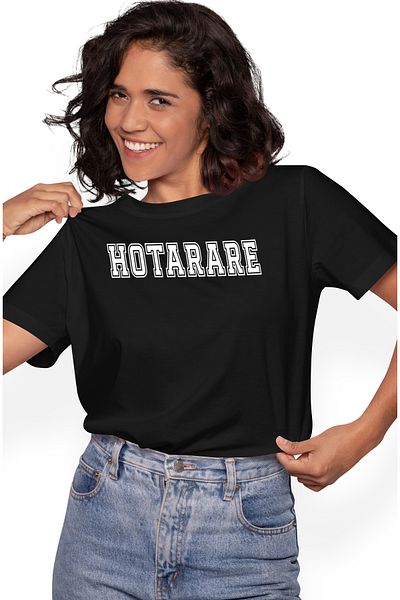 StoryGift Romania Tricou Femei Hotarare, Mesaj Motivational, Text Inspirational, Self Care, Cu Im Blk_m