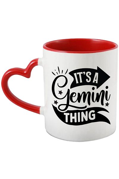 StoryGift Romania Gemini zodiac mug with the message "It's a Gemini thing", illustration, zodiac, astrol, With,STG