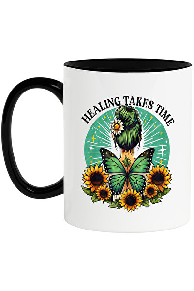 StoryGift Romania Cana Cu Mesajul "healing Takes Time", Stilul Hippie, Cultur...
