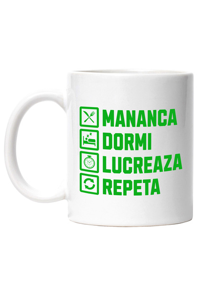 StoryGift Romania Cana Cu Rutina Zilnica Pentru Iubitorii De Munca Haios Text...