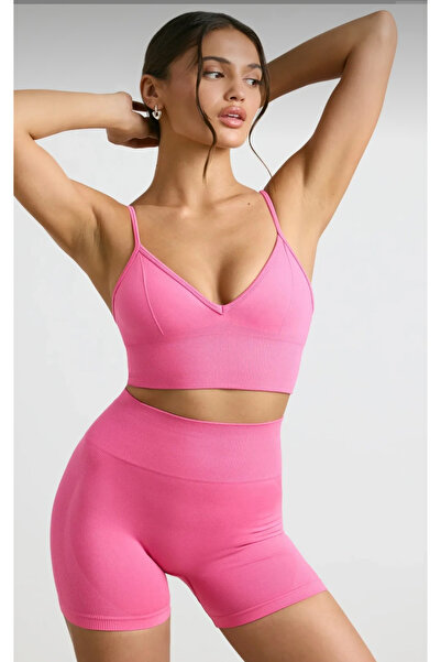 BK Dikişsiz yüksek bel push up kalca buzgulu toparlayıcı şekillendirici spor şort tayt