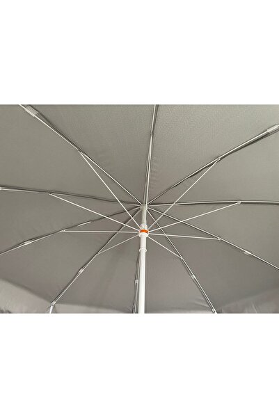 MEGA ŞEMSİYE 200 Cm 10 Telli Balkon Deniz Plaj Şemsiyesi Kalın Polyester Kumaş Çanta Hediyeli (BİDON HARİÇ)