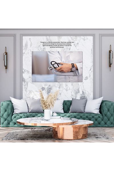 StoryGift Romania Tablou Canvas: Profesionalismul Unui Doctor In Evaluarea Pacientului - Medicina, Diagnoza, Sana