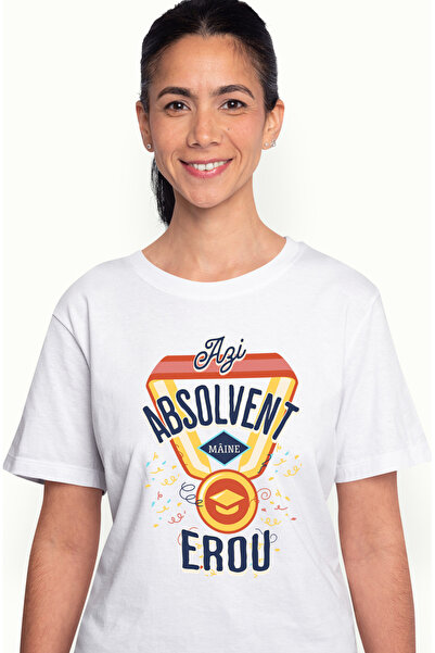StoryGift Romania Tricou Femei Azi Absolvent, Maine Erou, Facultate, Un Nou I...