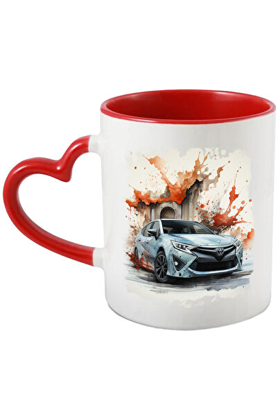 StoryGift Romania Cana Cu Masina, Toyota Camry, Watercolor, Abstract, Multico...