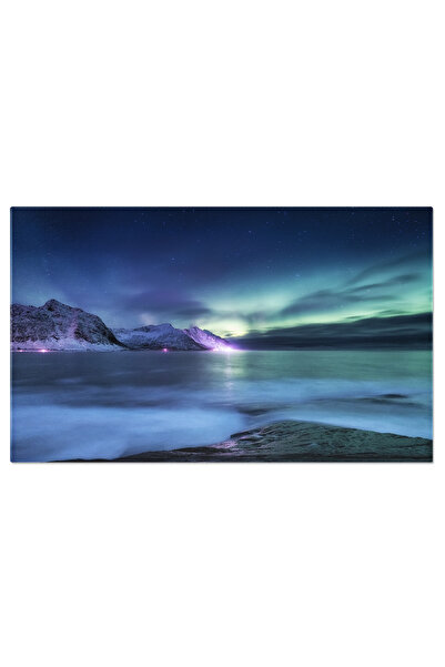 StoryGift Romania Tablou Canvas Scena De Iarna Uimitoare Pe Plaja Skagsanden ...