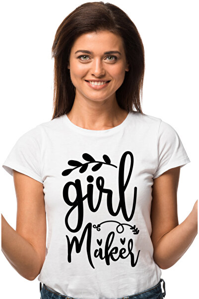 StoryGift Romania Tricou Femei cu inimioare si mesajul in limba engleza "Girl...