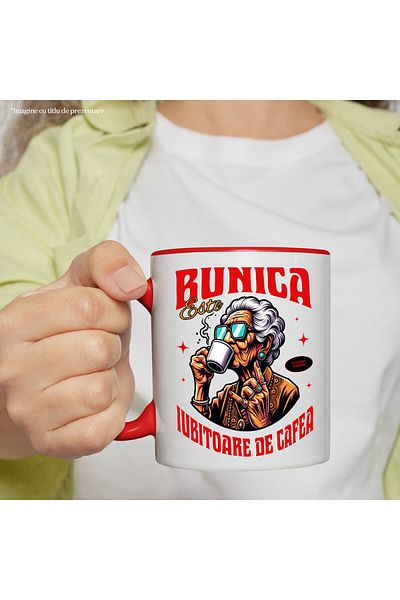 StoryGift Romania Grandma Mug Cool With Coffee Mug Text Grandma Is A Coffee Lover, Ceramics, With ,STG