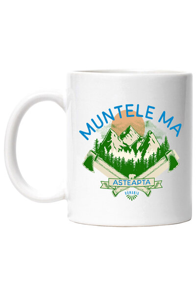 StoryGift Romania Cana Cu Zona Montana Soare Topoare Text Muntele Ma Asteapta...