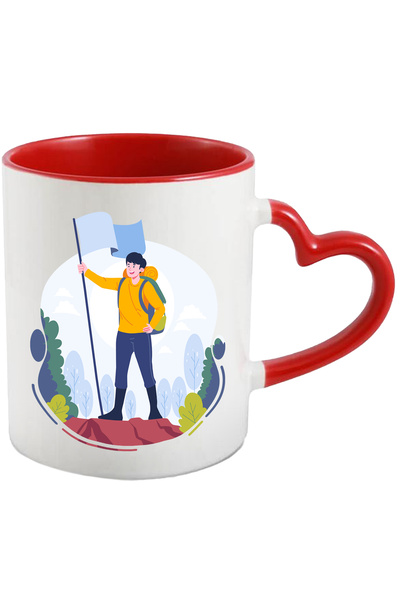 StoryGift Romania Cana Cu Steag, Munte, Padure, Copaci, Ghiozdan, Varf, Multi...