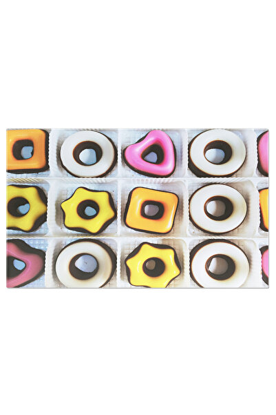 StoryGift Romania Tablou Canvas Cu Prajituri Ambalate Creativ - Cerc, Inima, Steluta