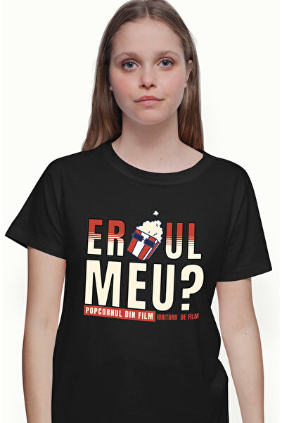 StoryGift Romania Tricou Femei Eroul Meu Popcornul. Iubitorii De Film, Cinema...