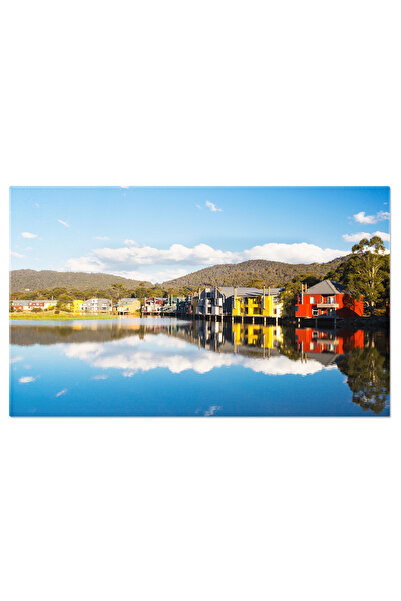 StoryGift Romania Tablou Canvas Lacul Crackenback In Australia, Dupa-amiaza, ...