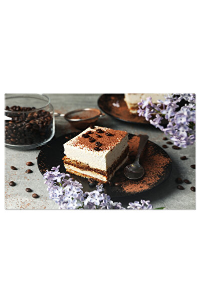StoryGift Romania Tablou Canvas: Desert De Tiramisu Cu Iaurt Si Pudra De Caca...
