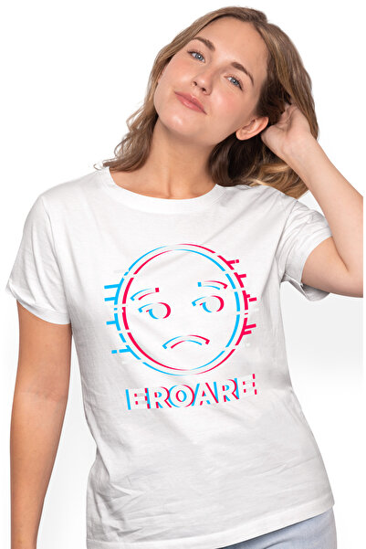 StoryGift Romania Tricou Femei Sad Face Calculator Joc Video Eroare, Fata Gli...