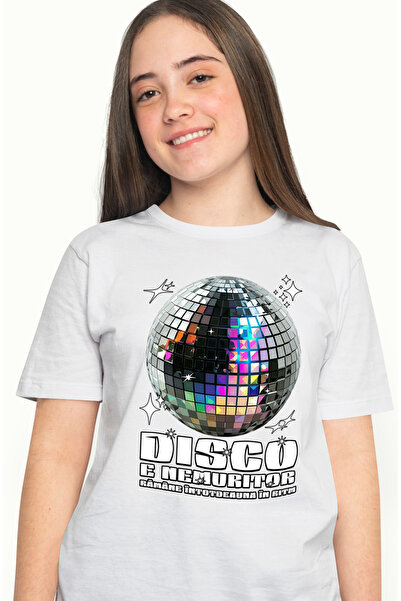 StoryGift Romania Tricou Femei Disco E Nemuritor Glob Stralucitor Petrecere C...
