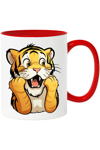 StoryGift Romania Cana Cu Un Tigru Socat | Ilustratie | Surprins | Uimit | An...