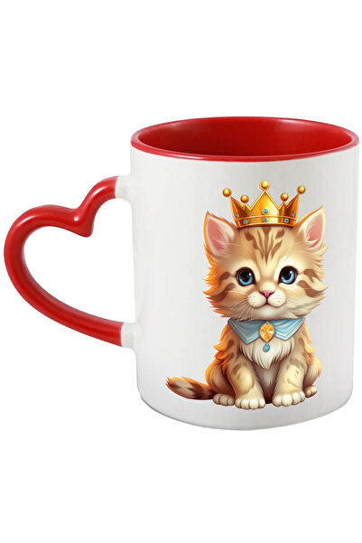 StoryGift Romania Cana Cu O Pisicuta Cu Coroana Regala | Vesela | Jucausa | I...