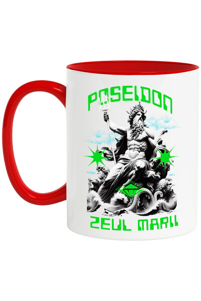 StoryGift Romania Cana Cu Statuie Greceasca Cu Tridon Coroana Regala Text Pos...