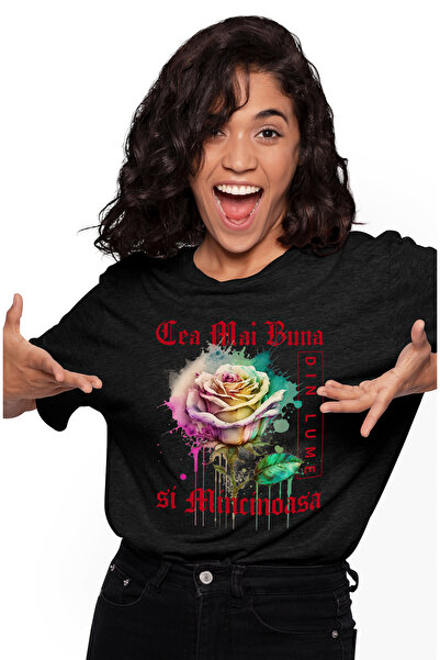 StoryGift Romania Tricou Femei Cu Textul Cea Mai Buna la Minciuni, Din Lume, ...