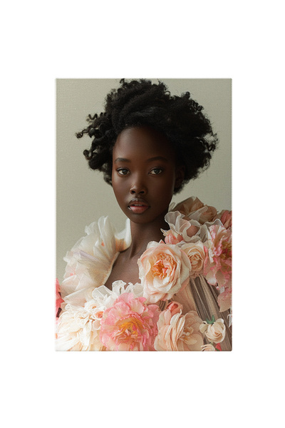 StoryGift Romania Tablou Canvas: Femeie Ce Poartă O Rochie Cu Accesorizată Cu...