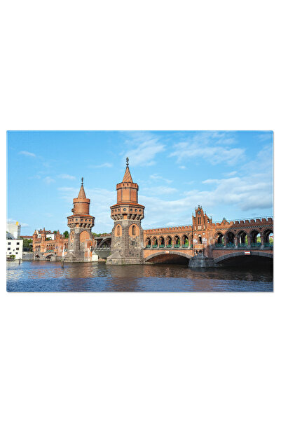StoryGift Romania Tablou Canvas Podul Oberbaumbruecke Faimos In Berlin, Germa...