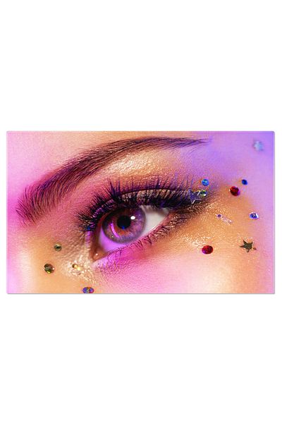 StoryGift Romania Tablou Canvas - Machiaj Ochi: Stralucire, Frumusete, Femeie, Arta Cosmetica