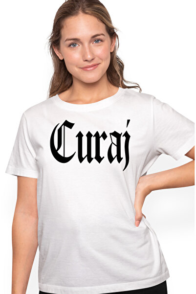 StoryGift Romania Tricou Femei Curaj, Mesaj Motivational, Cuvant, Text Inspir...