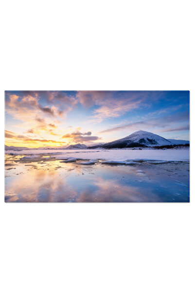 StoryGift Romania Tablou Canvas View De Iarna In Nordul Norvegiei In Timpul A...