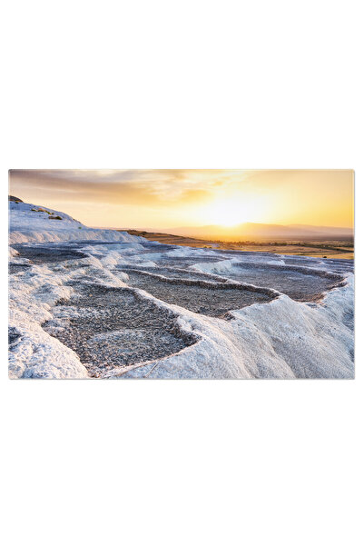 StoryGift Romania Tablou Canvas Pamukkale, Turcia Peisaj, Apus, Cascade, Trav...