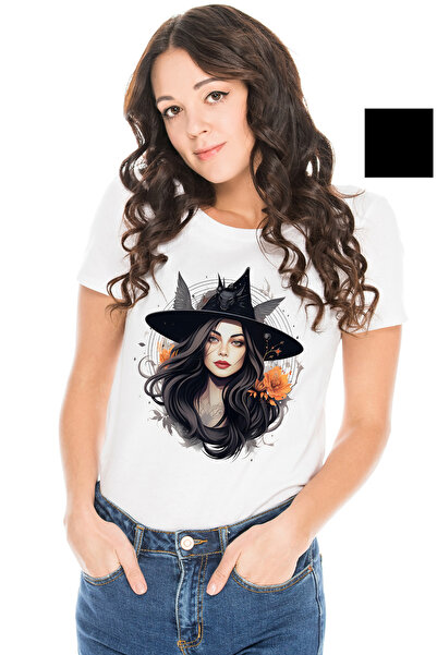 StoryGift Romania Tricou Femei cu o iepuroaica, ilustratie, rochie, rade, och...