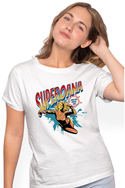 StoryGift Romania Tricou Femei Super Oana, SuperErou Sunt Aici Pentru Tine, c...