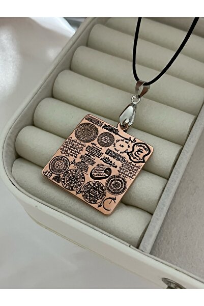 MerveninYaziAtolyesi Mührü-i Hafaza Bakır Kolye