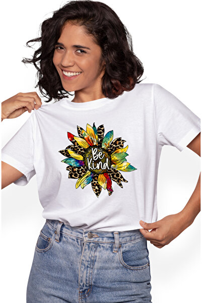StoryGift Romania Tricou Femei cu mesajul "Be kind", ilustratie, motivational...