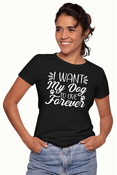 StoryGift Romania Tricou Femei cu labute si mesajul "Vreau ca acest caine al ...