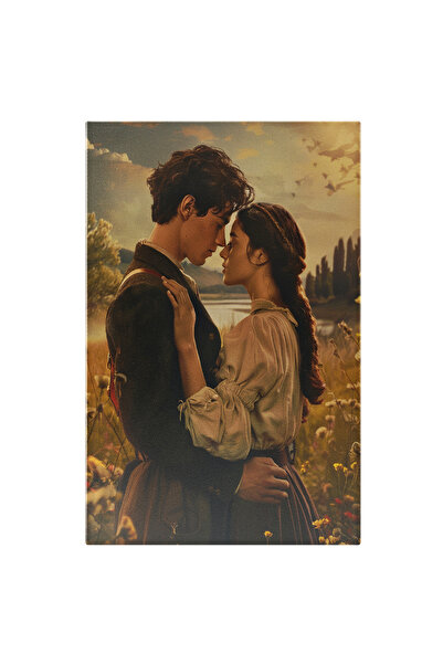 StoryGift Romania Tablou Canvas Doi Tineri Care Se Iubesc Pe O Campie Relaxan...