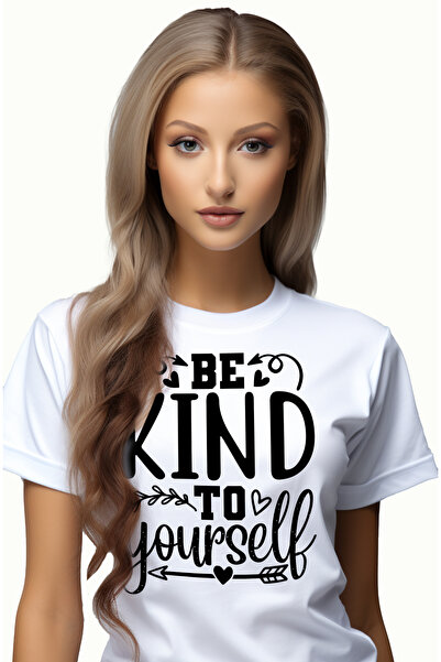 StoryGift Romania Tricou Femei cu inimioare si mesajul in engleza "Be kind to...