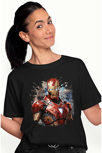 StoryGift Romania Tricou Femei Cu Iron Man, Costum, Tehnologie, Tony Stark, M...