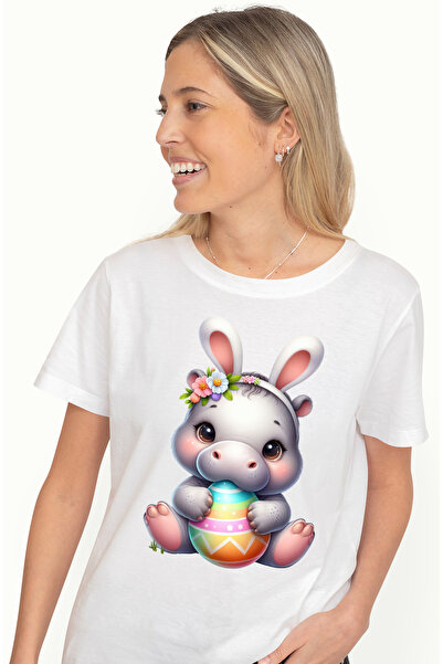 StoryGift Romania Tricou Femei cu un ursulet, ilustratie, trandafiri, inimioa...