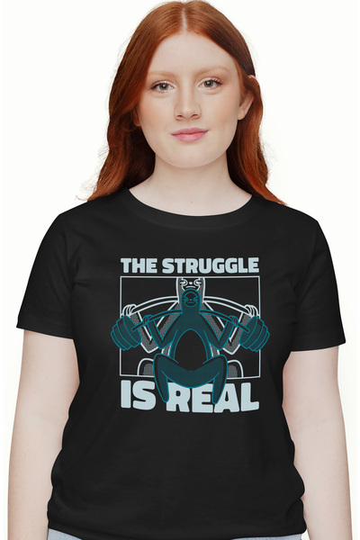 StoryGift Romania Tricou Femei Cu Mesajul Motivational The Struggle Is Real, ...