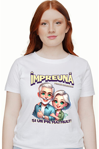 StoryGift Romania Tricou Femei Cuplu bunici fericiti dragoste text impreuna p...
