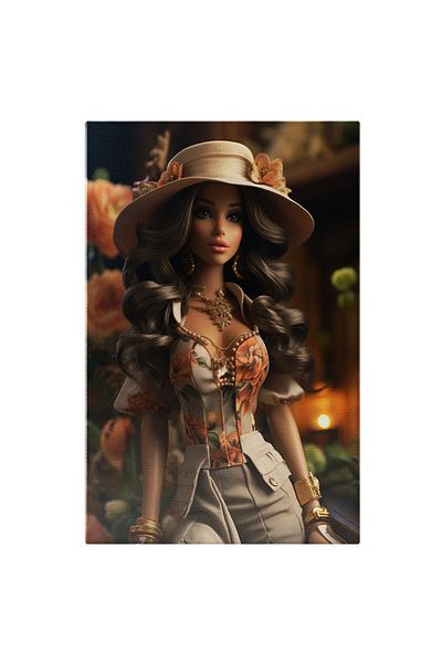 StoryGift Romania Tablou Canvas: Magdalena Personajul Feminin În Așezări Armonioase De Flori Delicate Pictura Dig