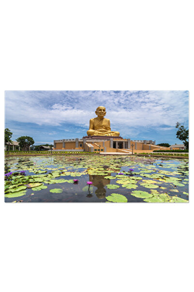 StoryGift Romania Tablou Canvas 120 X 80cm Marele Buddha Al Proiectului Uttayarn Maharach, Ayutthaya, Peisaj, S Stg