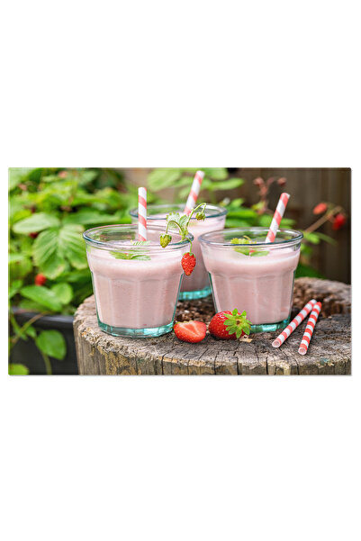 StoryGift Romania Tablou Canvas Cocktail Racoritor Si Savuros Din Iaurt Si Capsuni O Bautura Plina De Vitamine Si