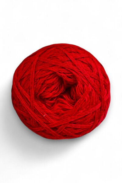 Ece Örgü Tasarım Atölyesi Premium kalite çok katlı, kırmızı, çok parlak, pürüzsüz, dut ipeği merino karışımı el örgü ipi