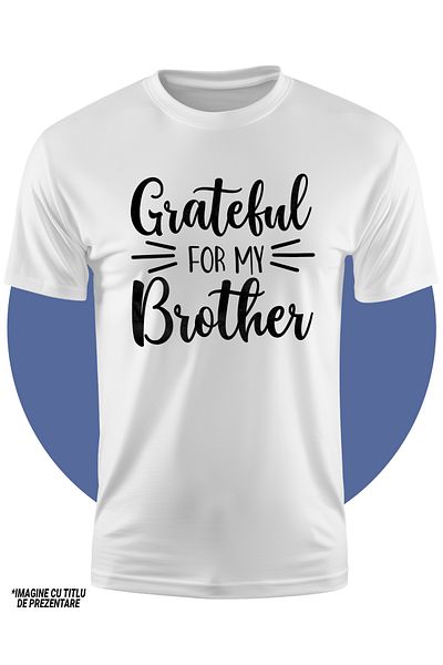 StoryGift Romania Tricou Copii Pentru Cei Care Sunt Recunoscatori Pentru Fratii Pe Care Ii Au 100% Bumbac, U