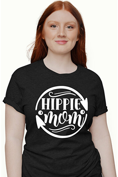 StoryGift Romania Tricou Femei pentru o mama hippie - iubita cu imprimeu pe F...