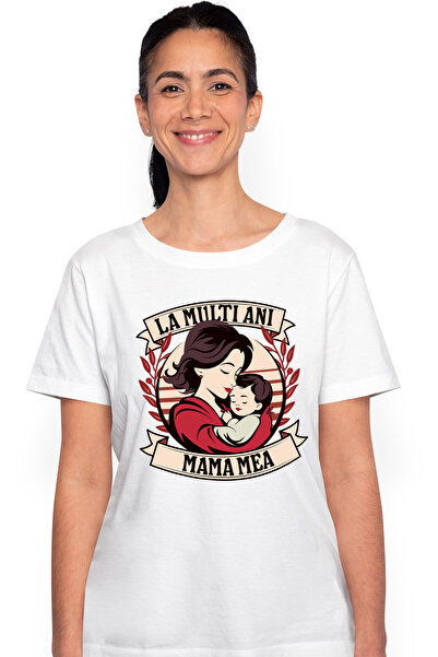 StoryGift Romania Tricou Femei la multi ani mama mea femeie cu copil 8 martie...